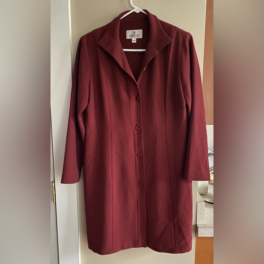 EMMELLE maroon coat